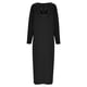 thumbnail image 3 of Gibobby Vestido de gasa de verano para mujer Vestido largo suelto informal de manga larga con capucha y estampado floral para mujer para primavera y otoño(Negro,XL), 3 of 5