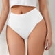 thumbnail image 2 of Braguitas tanga de cintura alta para mujer - Nylon spandex ligero, diseño de corte alto, cómodas para el uso diario, 2 of 4