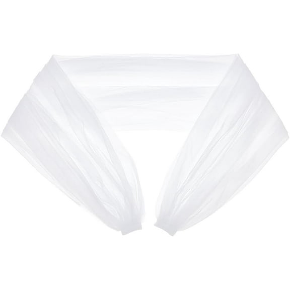 Polyester Bridal Mesh Shawl Wedding Accessories White 1280x50~1500mm