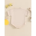 thumbnail image 4 of Bagilaanoe Newborn Baby Boy Summer Rompers Letter Print Short Sleeve Bodysuits 3M 6M 12M 18M Infant Casual One Piece Short Jumpsuit, 4 of 7