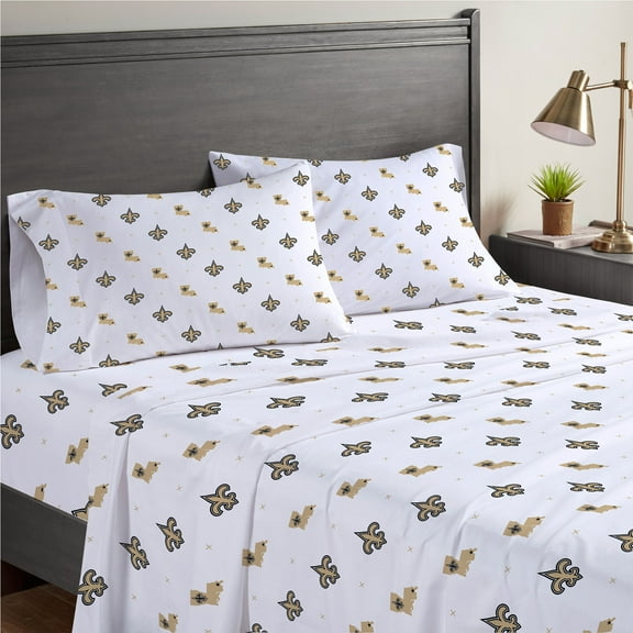 New Orleans Saints Four-Piece Full Sheet Set