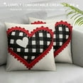 thumbnail image 3 of JEUXUS Valentine's Day Throw Pillow Covers,Wedding Cushion Case Decoration for Sofa Couch, 3 of 5