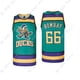 thumbnail image 3 of Camisetas de baloncesto Mighty Ducks Of Anaheim 44 Reed 99 BANKS 96 CONWAY 66 BOMBAY Costura Bordado Deportes al aire libre Negro Verde Nuevo, 3 of 5