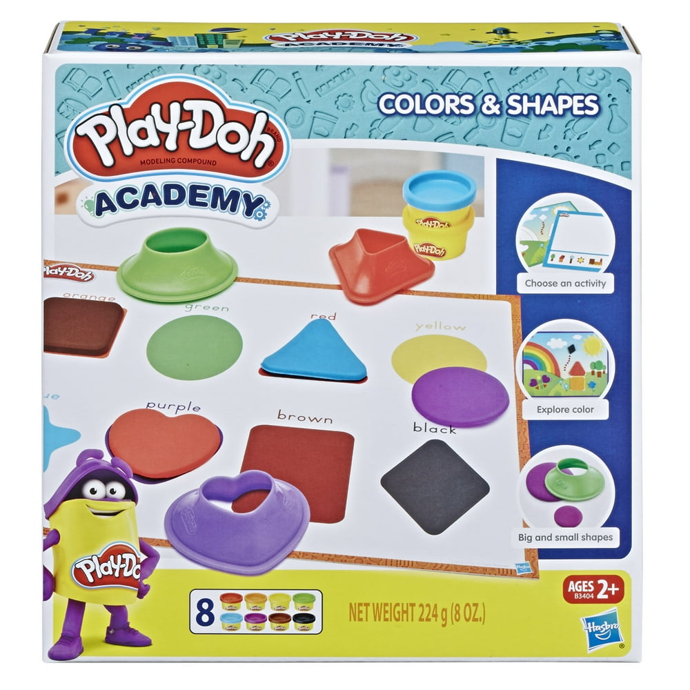 PlayDoh Shape & Learn Colors & Shapes with 8 Cans & 5+ Tools Walmart