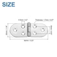 thumbnail image 2 of Uxcell Folding Table Hinge, 8Pack Stainless Steel 270 Degree Round Edge Sewing Machine Table Hinges for Cabinet, Silver, 2 of 6