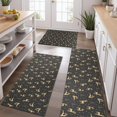 thumbnail image 2 of Dark Christmas Golden Reindeer Pattern Kitchen Rugs Sets Of 3,Kitchen Runner Rugs Non Skid Washable,Decorative Kitchen Floor Mats for Kitchen,Sink,Laundry,17"x30"+ 17"x47" + 17"x59", 2 of 6