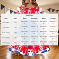 thumbnail image 3 of SGFCWSX Girls Summer Dresses 4th of July American Flag Patriotic Ruffle Sleeve Casual Tiered A-Line Kids Dress Multicolor Size 7-8 Years, 3 of 8