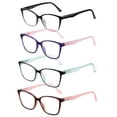 thumbnail image 2 of Przene 4 Pack Reading Glasses Blue Light Blocking Readers for Women Men +2.0 Anti Glare Lens, 2 of 9