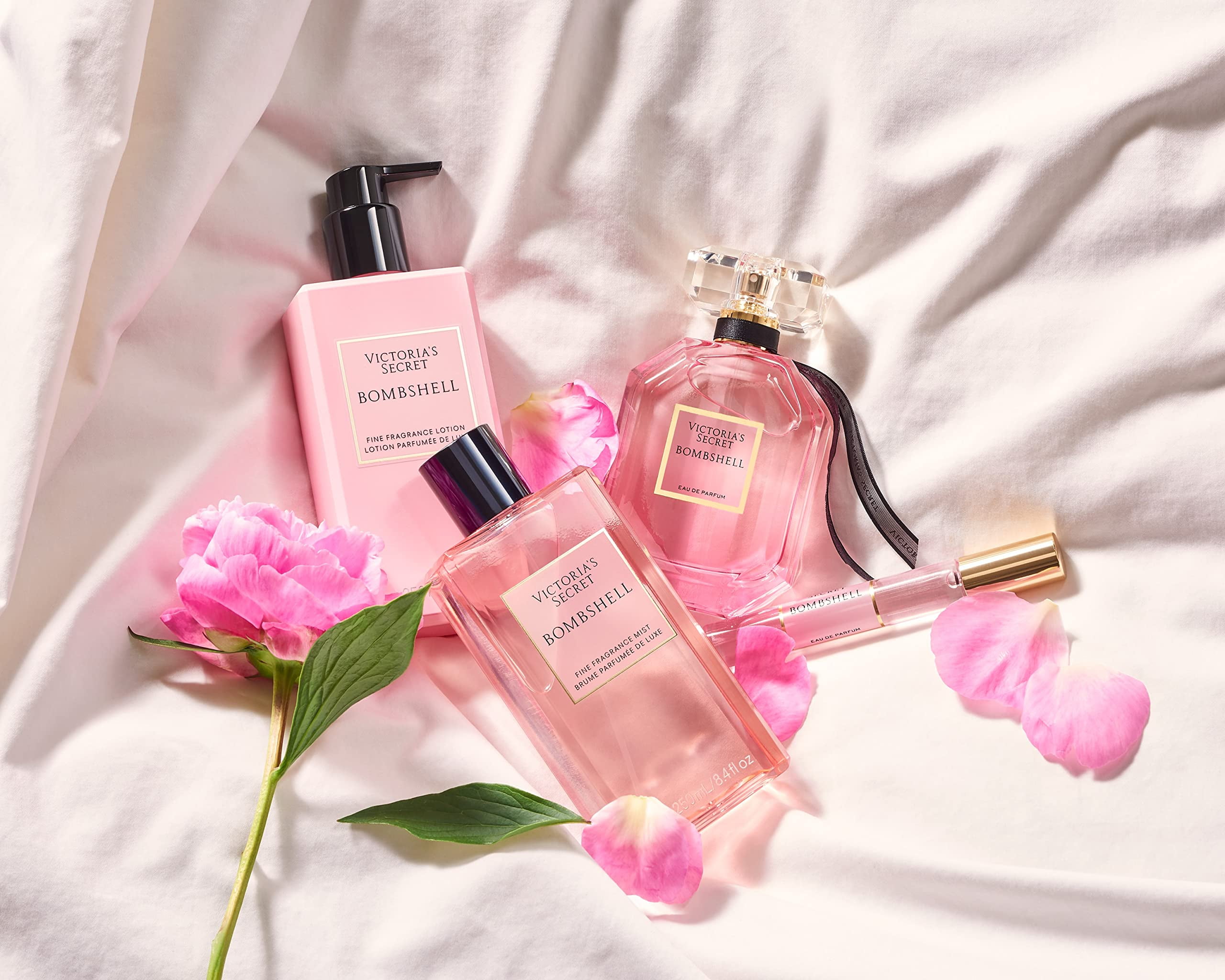 Victoria's Secret Bombshell Fragrance Mist, Notes of Purple Passion Fruit, Shangri-La Peony & Vanilla Orchid, Body Spray for Women (8.4 oz)