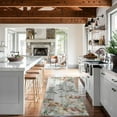 thumbnail image 5 of Home Sweet Home Floral Farmhouse Kitchen Rugs Set 2 Piece Colorful Fall Flowers Seasonal Decorative Rug for Kitchen Low-Profile Floor Mats Decorations for Home Kitchen 17x48+17x30 Inches, 5 of 6