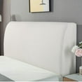 thumbnail image 4 of Durable Solid Color Home Back Chair Cover Bed Head Covers Bed Headboard Cover Dustproof Slipcover COFFEE L FOR180-200CM, 4 of 8