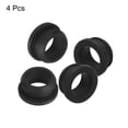 thumbnail image 3 of 4Pcs Snap Rubber Grommet Hole Plug Mount Dia 25mm ID 20mm H 15mm Seal Anti-Scratch for Cable Pipe Black, 3 of 5
