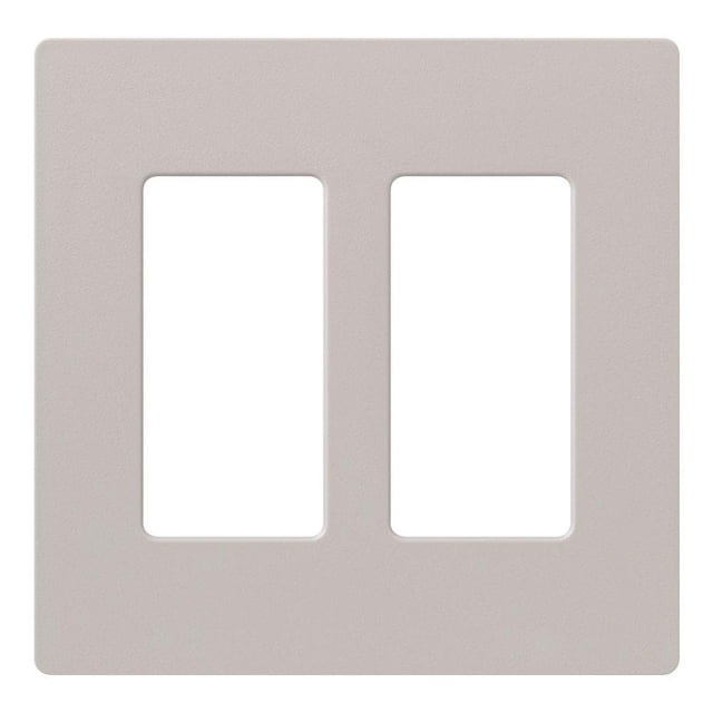 Placa de Pared Lutron Claro 2 Módulos Taupe Satinado