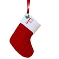 thumbnail image 2 of YOHAVEN Embroidered Christmas Letter Socks, Red and Green Knitted Stockings with Personalized Initials, Cozy Holiday Décor for Fireplace, Gift Wrapping, and Christmas Morning Celebrations, 2 of 2