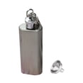 thumbnail image 4 of mtvxesu Keychain Rings 2oz Mini Stainless Steel Hip Flask Flagon with Keychain Funnel Sale, 4 of 4