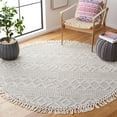 thumbnail image 2 of SAFAVIEH Vermont Wichita Aztec Area Rug, Ivory/Blue, 6' x 6' Round, 2 of 8