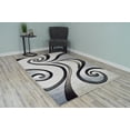 thumbnail image 2 of Planet Rugs Premium 3D Thick Abstract Indoor Area Rug 327 Sand Grey Beige, 2 of 10