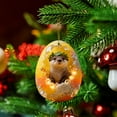 thumbnail image 3 of Fwttom Natural Animal Theme Christmas Ornaments - Cute Little Creature Hanging Christmas Tree Decorations, 2D Flat Small Accessories Xmas Holiday Decor, 3 of 7