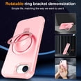 thumbnail image 3 of Dteck for iPhone 16e Case with Screen Protector, Magnetic for iPhone 16E Phone Case Compatible with MagSafe, Military Grade Drop Tested Translucent Hard Back Protective Cover with Ring Stand,Pink, 3 of 8