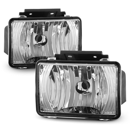 VIPMOTOZ OE-Style Front Fog Light Driving Lamp Assembly For 2004-2012 Chevy Colorado & GMC Canyon Pickup Truck, Driver & Passenger Side