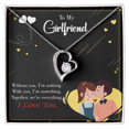thumbnail image 2 of To My Girlfriend I am Nothing Forever Necklace w Message Card, 2 of 7
