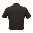 thumbnail image 3 of Blusa George para Mujer Tipo Polo Tejida, Manga Corta Café Talla CH, 3 of 4