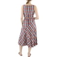 thumbnail image 2 of Lauren Ralph Lauren Womens Madras Plaid Cotton Midi Dress, 2 of 3
