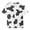 Dark Gray, variant on Coerni Kids Cow Print Shirt Boys & Girls Breathable Crewneck Short Sleeve Tees Colorful Cow Print Tops Casual Versatile Summer Outfit