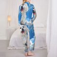 thumbnail image 3 of Bingfone Womens Pajama Sets Cute Cloud Bichon Frise Print,Long Sleeve Loungewear Pajamas Set-Medium, 3 of 8