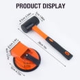 thumbnail image 4 of Heavy Duty Floor Gap Fixer Tool Orange With Hammer, Carbon Steel Suction Cup Flooring Gap Repair Tool For Laminate Hardwood Vinyl Planks Adjustable Height Floor Alignment Tool, 4 of 9