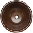 thumbnail image 2 of Premier Copper Products LR14RDB 12 in. Small Round Self Rimming Hammered Copper Sink, 2 of 4