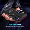 thumbnail image 2 of Moreoy Magnetic Kickstand Case for iPhone 17 with Sliding Lens Cover, [MagSafe Compatible ]Shockproof Non-Slip Bumper Protective Phone Case Cover with Metal Ring Holder Stand,A, 2 of 8