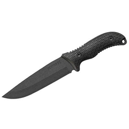 SCHF38 Frontier 11.2in High Carbon Steel Full Tang Fixed Blade Knife with 5.8in Drop Point and TPE Handle for Outdoor Survival, Camping and Bushcraft,.., By (Best Carbon Steel Bushcraft Knife)