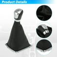 thumbnail image 4 of Perilla de palanca de cambio Unique Bargains para Ford Focus 2008-2018 No. 8M5R7H409BKB 5 Velocidades Cubierta de bota de palanca de cambio para Ford Fiesta 2008-2017, 4 of 7