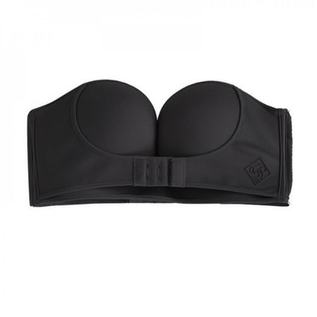 

Spree Women Buckle Bra Strapless Front Buckle Bra Push Up Lingerie Backless Brassiere Seamless Underwear for Wedding Dress