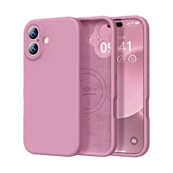 ZHU997 Magnetic Compatible with iPhone 17 Case (Compatible with Magsafe) (Upgraded Camera Protection) Liquid Silicone Shockproof Full Body Protective Phone Cover for Women Men, Lavender Purple, 6.3"