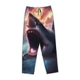 thumbnail image 4 of Daiia Dramatic Shark Attack Women's Sleep Pant with Pockets and Drawstring,Pajama Pants-Small, 4 of 9