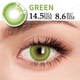 thumbnail image 3 of 1 par de lentes de contacto de colores Bio-essence Colorcon con grado de miopía, accesorios de anime, lentes rosas, lentes para cosplay, Halloween, 3 of 4