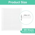 thumbnail image 2 of Uxcell 500 Sheets Thermal Paper Barcode Label Printable Laser and Inkjet Labels White 3.4 x 0.6 inch, 2 of 6