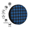thumbnail image 4 of Balery Blue Black Plaid Cubiertas para Neumáticos - Protector Resistente para Neumáticos de Camioneta, SUV, Remolque, Camper y RV-17 inch, 4 of 6