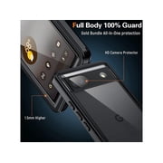 Google Pixel 6A Waterproof Case, IP68 Waterproof Shockproof Protective Case with Screen Protector Underwater Clear Back Cover for Google Pixel 6A 5G