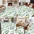 thumbnail image 5 of Rectangle Area Rugs 8 x 10 Ft, Green Leaves Non-Slip Residential Carpet, Botanical Spring Country Watercolor Indoor Crawling Mats Runner Rugs for Living Room/Dining Room/Bedroom, 5 of 8