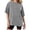 Grey, variant on T Shirt Women Plus Size Short Sleeve T Shirt Relaxed Fit Tie Dye Snowflake Print Casual Top Womens Shirt Pink 5Xl