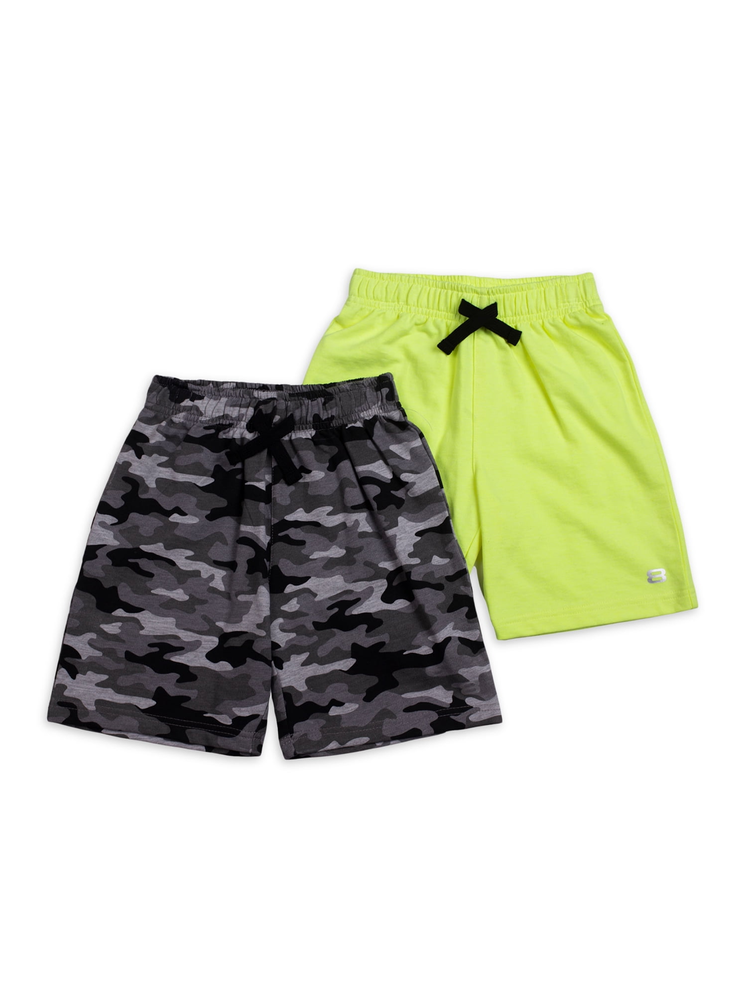 Layer 8 Boys 2 Pack Active Knit Shorts, Sizes 47