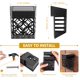 thumbnail image 2 of Paquete de 8 luces solares para patio, escaleras, patio, camino y entrada: luces de pared decorativas, automáticas e impermeables para terraza, escaleras, patio, entrada, 102,7 x 83,4 x 51,6 mm, 2 of 5