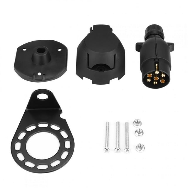 Toma De Remolque Enchufe De Remolque Simple Adaptador De Remolque Indicadores De Latón Para Luces Laterales De Caravana De Remolque ANGGREK Otros Vehículos