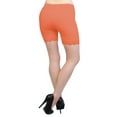 thumbnail image 3 of Vivian's Fashions Legging Shorts - Cotton, Lace Trim, Misses Size (Orange, 5X), 3 of 3