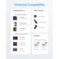 thumbnail image 2 of Cable USB C Anker 310 Blanco 60 W de 10 Pies para Carga Rápida, 2 of 5