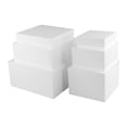 thumbnail image 1 of AMLESO 6 Pieces Food Riser Acrylic Display Risers for Buffet Wedding Small Figurine White, 1 of 8