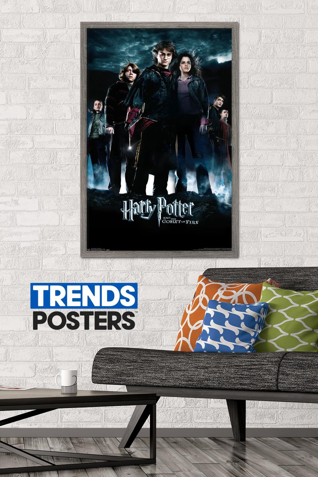 Harry Potter and the Goblet of Fire - Group One Sheet Wall Poster, 22.375" x 34", Framed